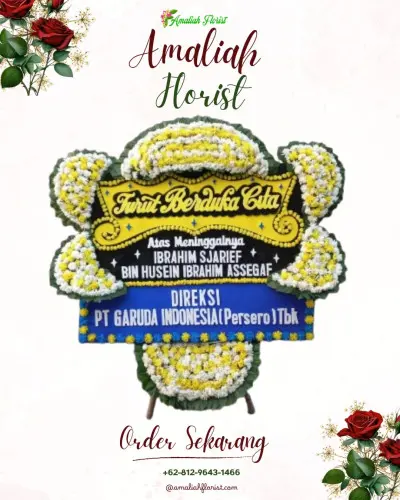 Papan Bunga Duka di Jurangombo Selatan