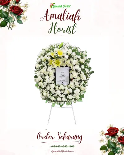 Krans Bunga Duka Cita di Jurangombo Selatan