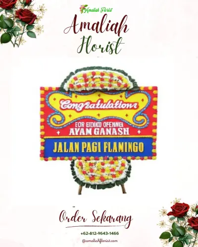 Bunga Papan Congratulation di Jurangombo Selatan